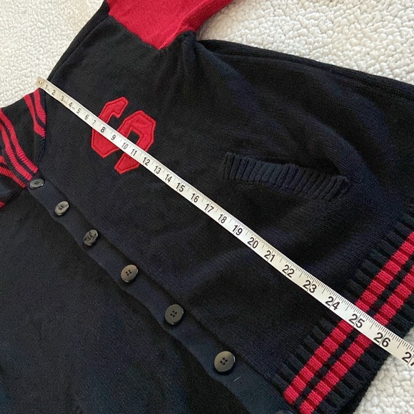 Bare Fox Vintage 50’s Style “S” Patch Varsity Cardigan  Button Down Size 2XL - Picture 7 of 8
